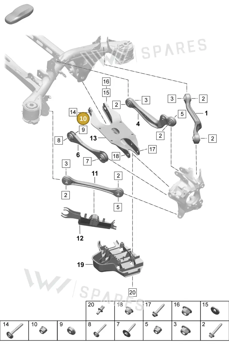 PAF104029 — Porsche Macan (2024-2024) diagram p61501050, position 10