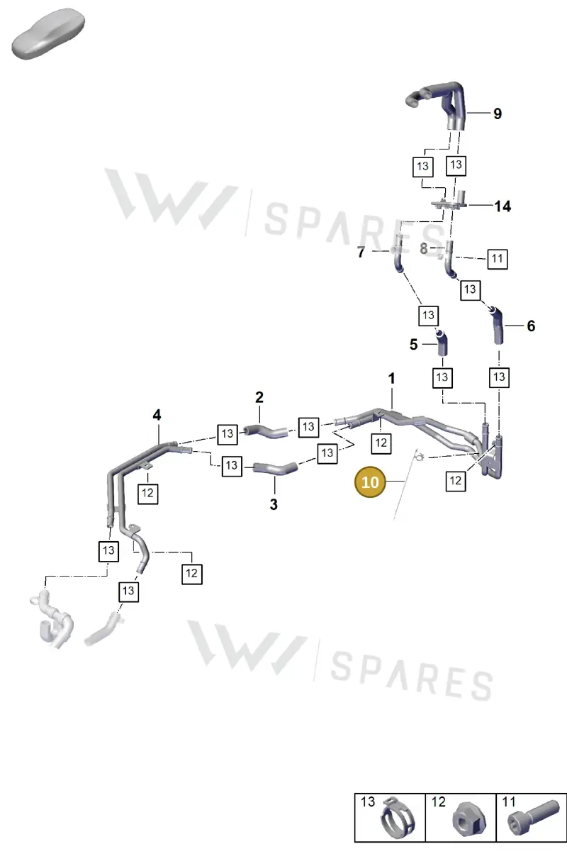 PAF104250 — Porsche Cayenne Coupe (2023-2023) diagram p60815520, position 10