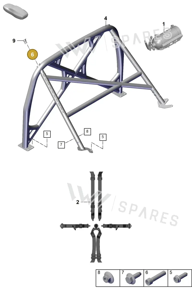 PAF104513 — Porsche 911 (2018-2024) diagram p53812025, position 6