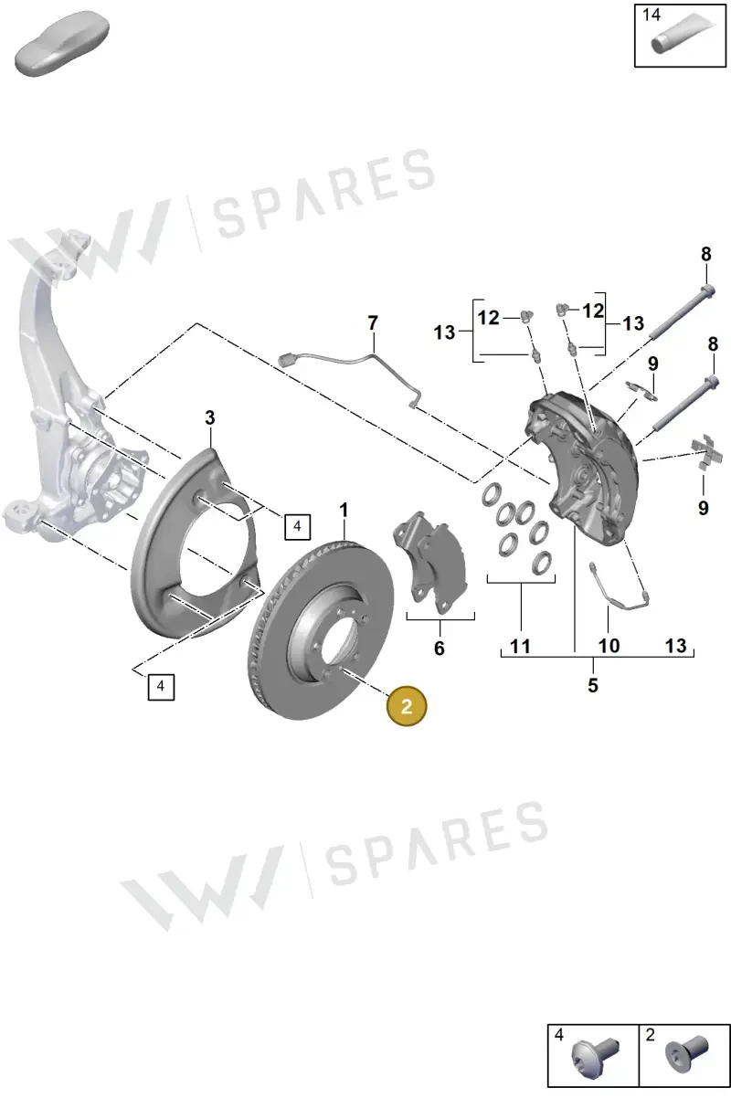 PAF104560 — Porsche Cayenne Coupe (2023-2023) diagram p60602000, position 2
