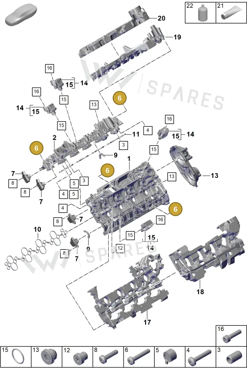 PAF105540 — Porsche Panamera (2023-2025) diagram p60103070, position 6