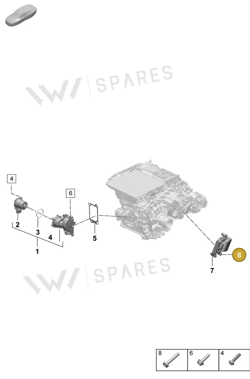 PAF105540 — Porsche Macan (2024-2024) diagram p61355140, position 8