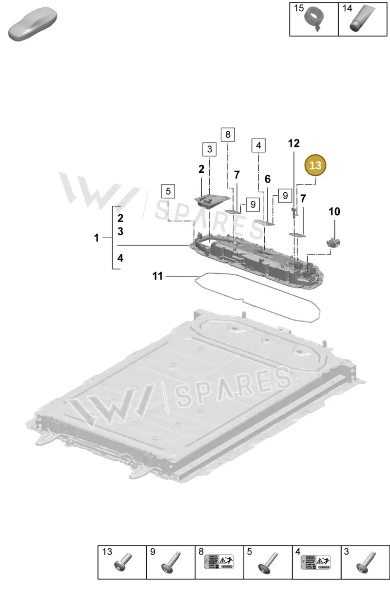 PAF105714 — Porsche Macan (2024-2024) diagram p61251015, position 13