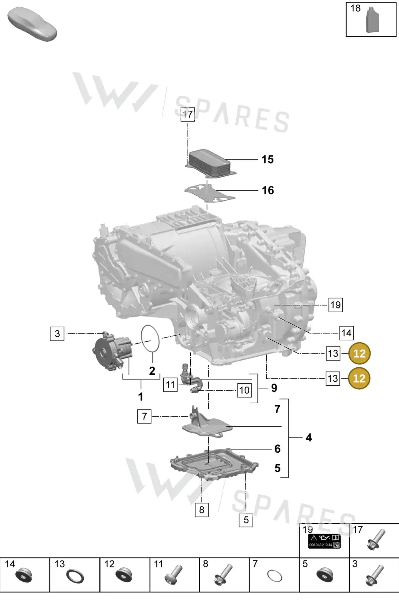 PAF106379 — Porsche Macan (2024-2024) diagram p61355100, position 12