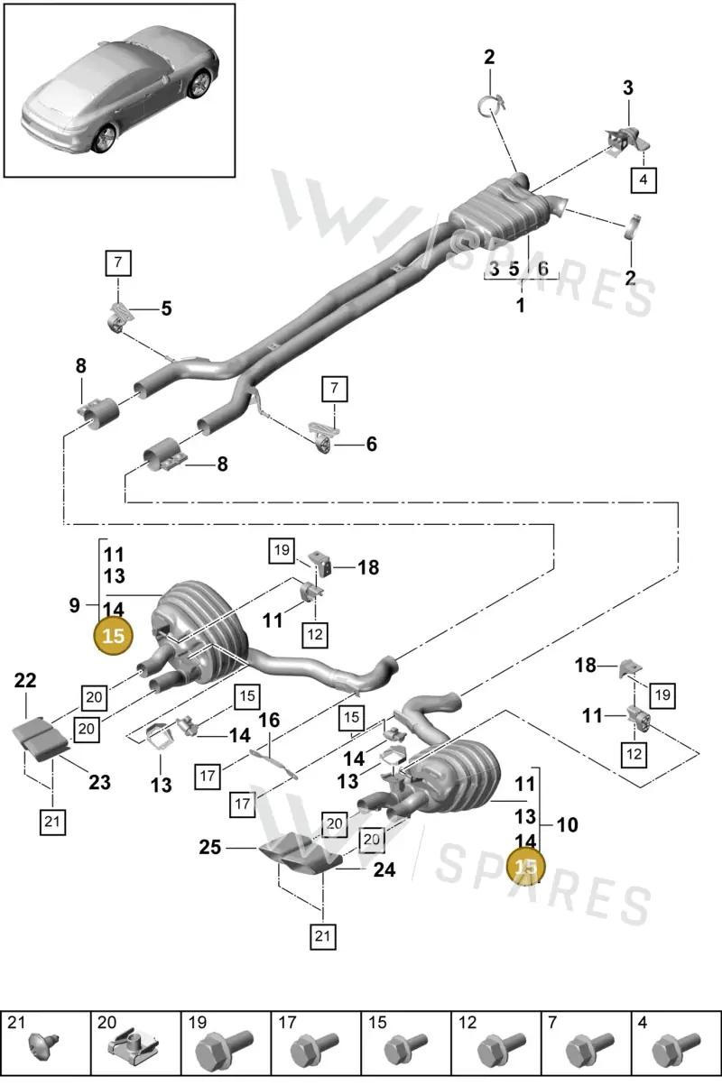 PAF10653202 — Porsche Panamera (2016-2020) diagram p49203000, position 15