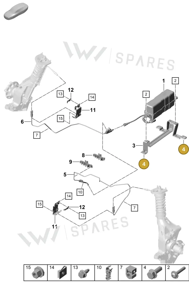 PAF106535 — Porsche Boxster Spyder (2019-2020) diagram p55402050, position 4