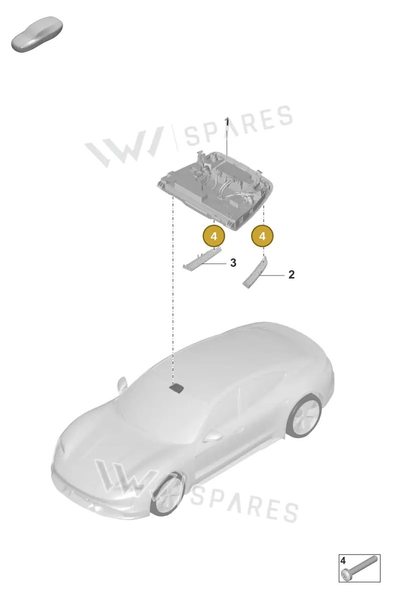 PAF106705 — Porsche Taycan Sport Turismo (2023-2025) diagram p56903060, position 4