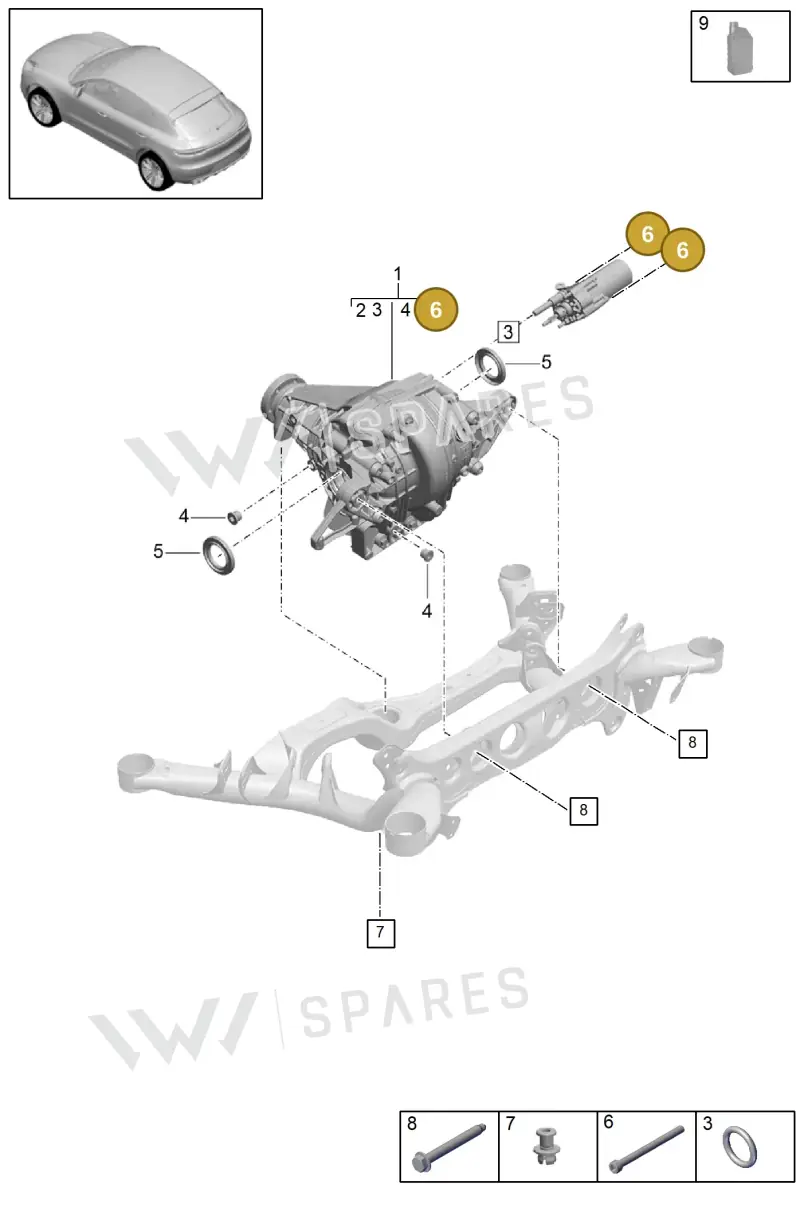 PAF106869 — Porsche Macan (2018-2022) diagram p52000065, position 6