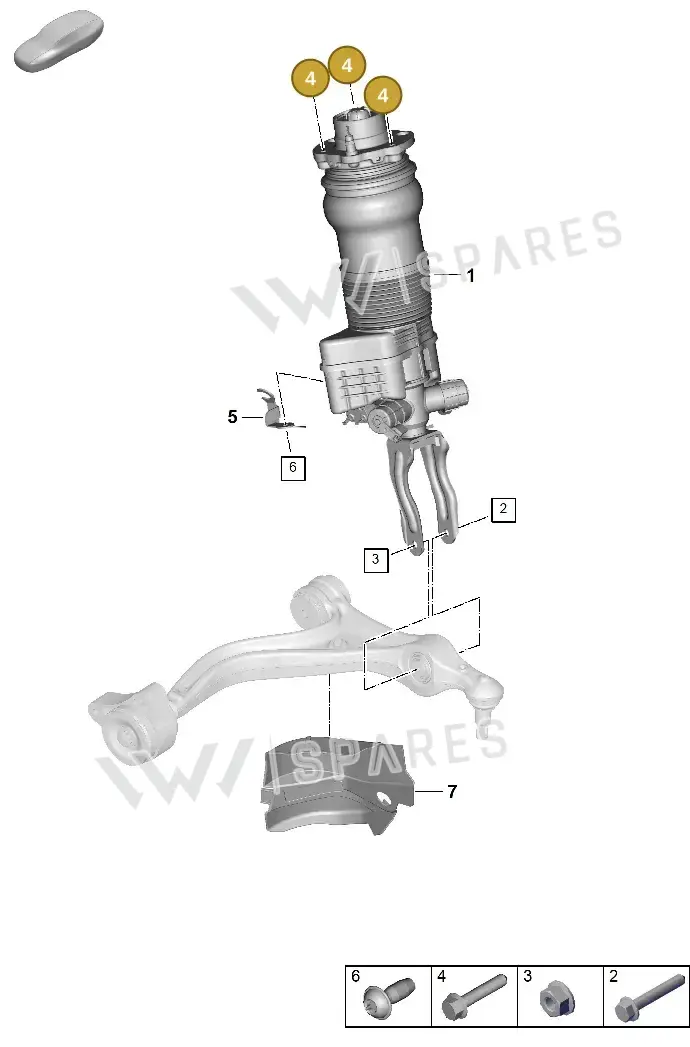 PAF107037 — Porsche Panamera (2023-2025) diagram p62402000, position 4