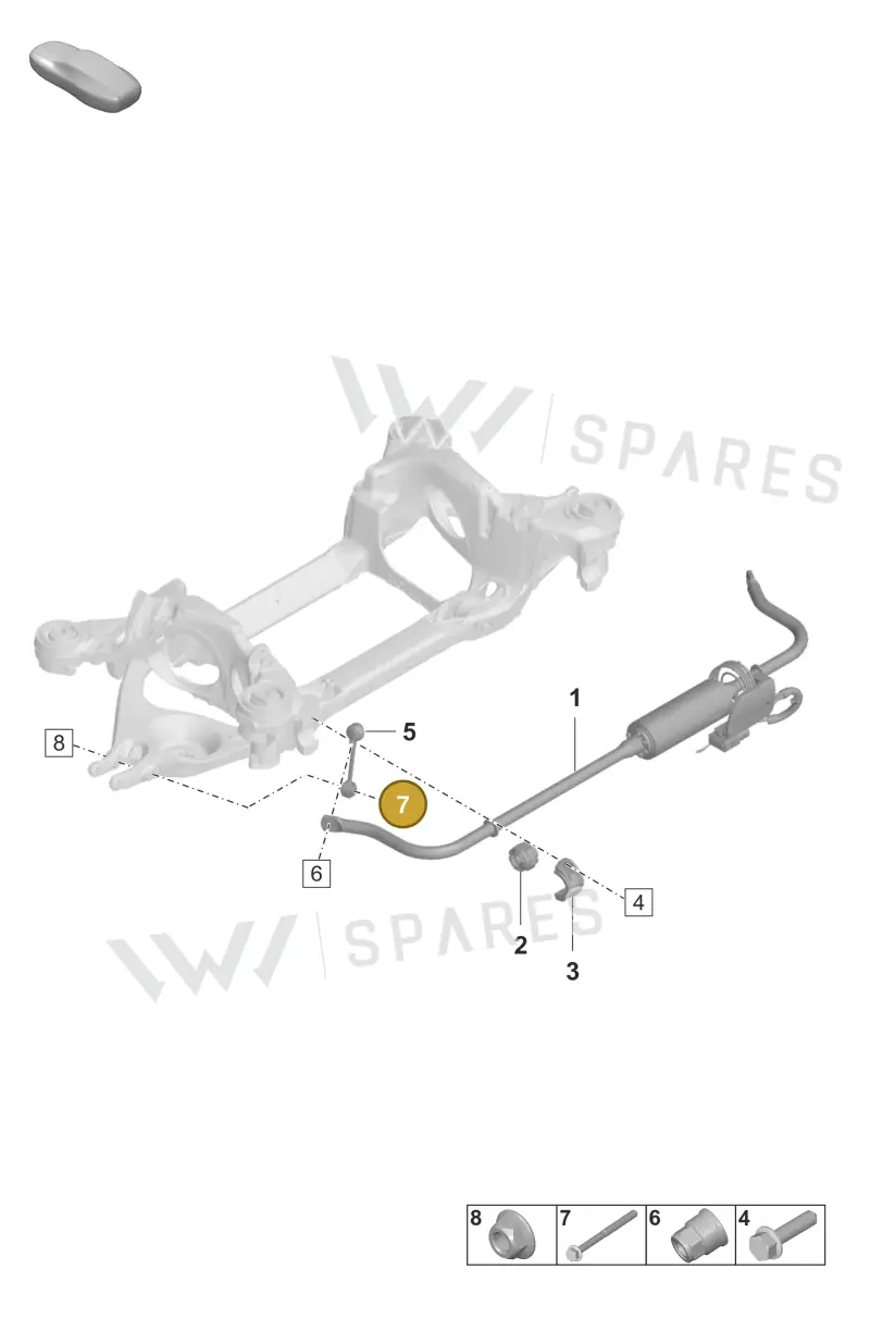 PAF107169 — Porsche Taycan Sport Turismo (2019-2024) diagram p56501300, position 7