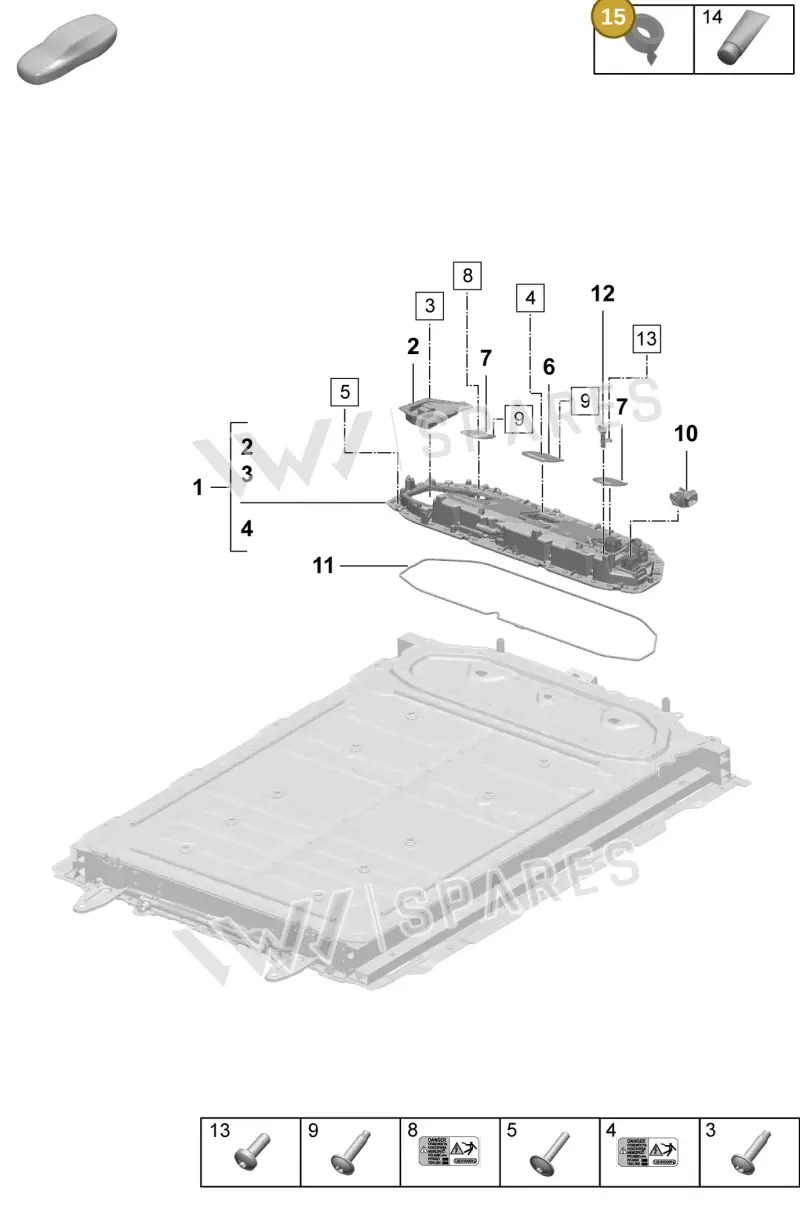PAF107298 — Porsche Macan (2024-2024) diagram p61251010, position 15