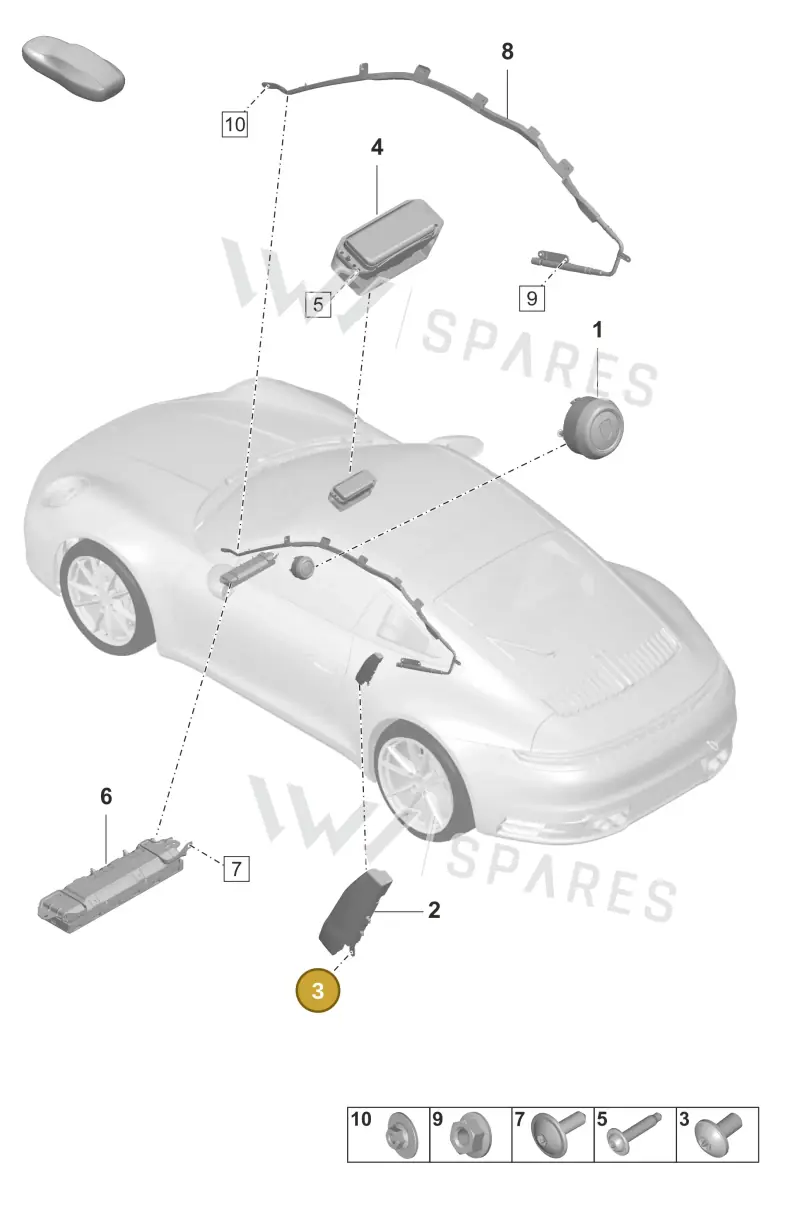 PAF107370 — Porsche 911 (2024-2025) diagram p53000002, position 3