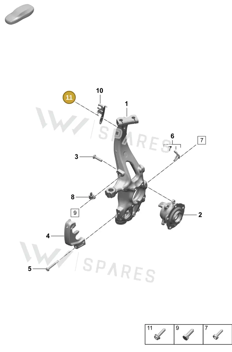 PAF10753101 — Porsche Macan (2024-2024) diagram p61401020, position 11