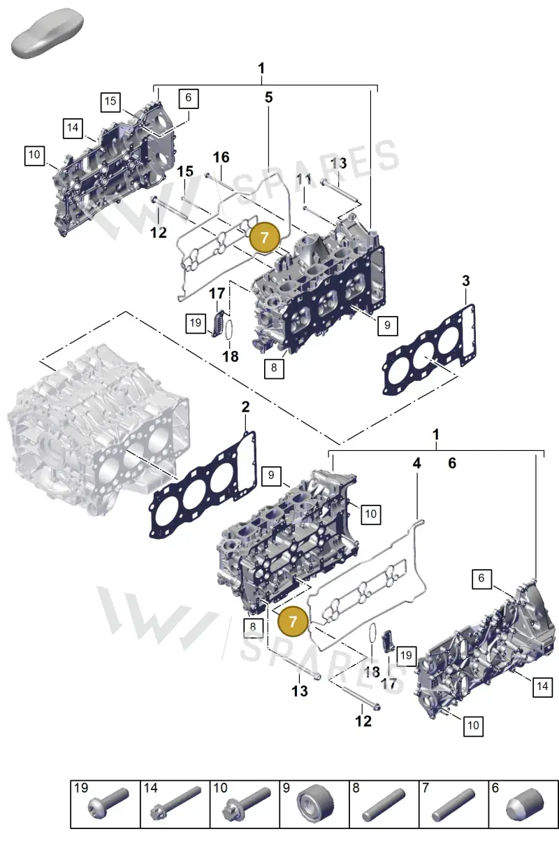 PAF107558 — Porsche 911 (2024-2025) diagram p63103050, position 7
