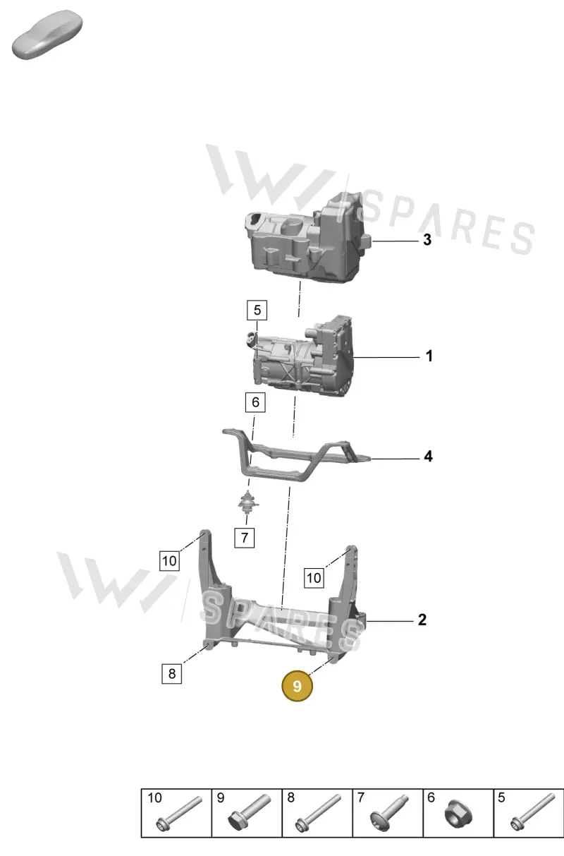 PAF107739 — Porsche Macan (2024-2024) diagram p61814200, position 9