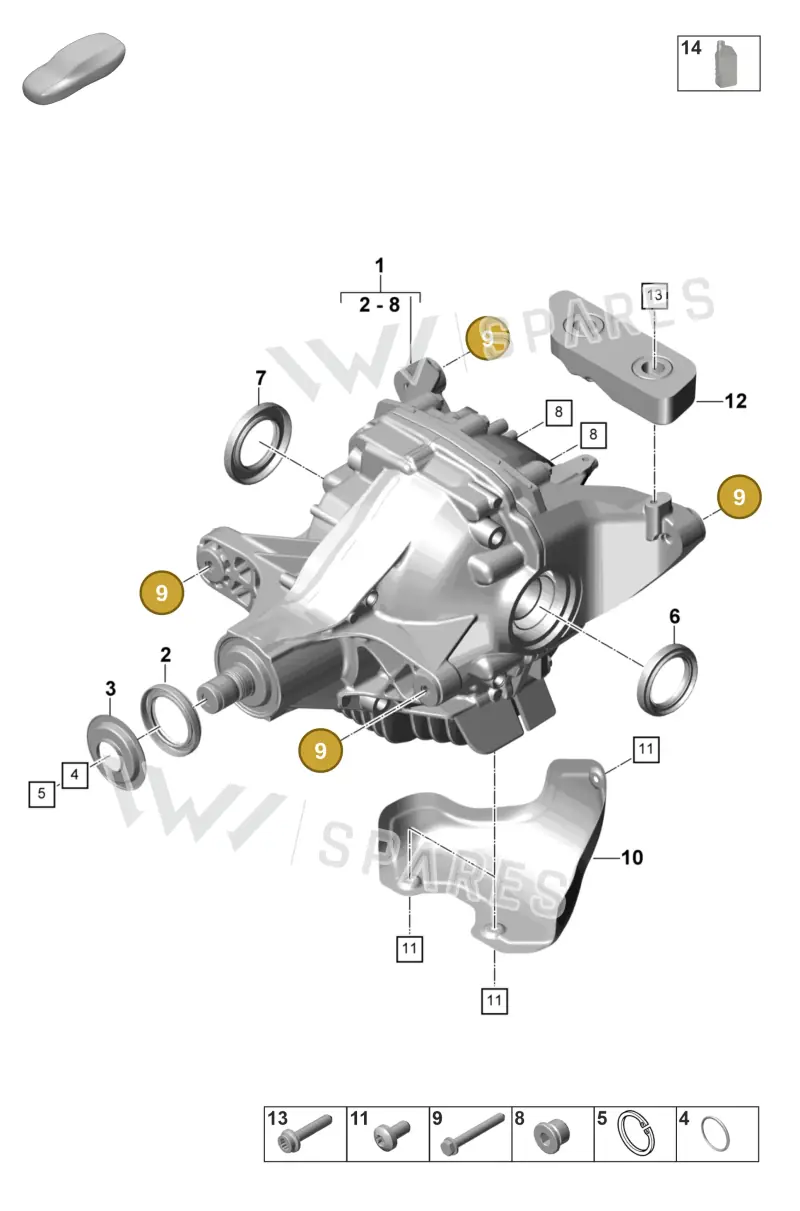 PAF107854 — Porsche Panamera (2023-2025) diagram p58305030, position 9