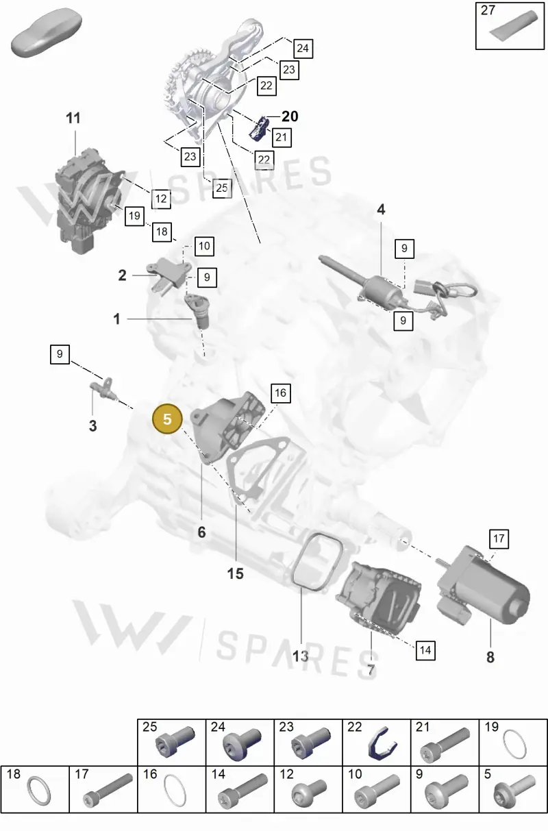 PAF108202 — Porsche Taycan Sport Turismo (2019-2024) diagram p56355200, position 5