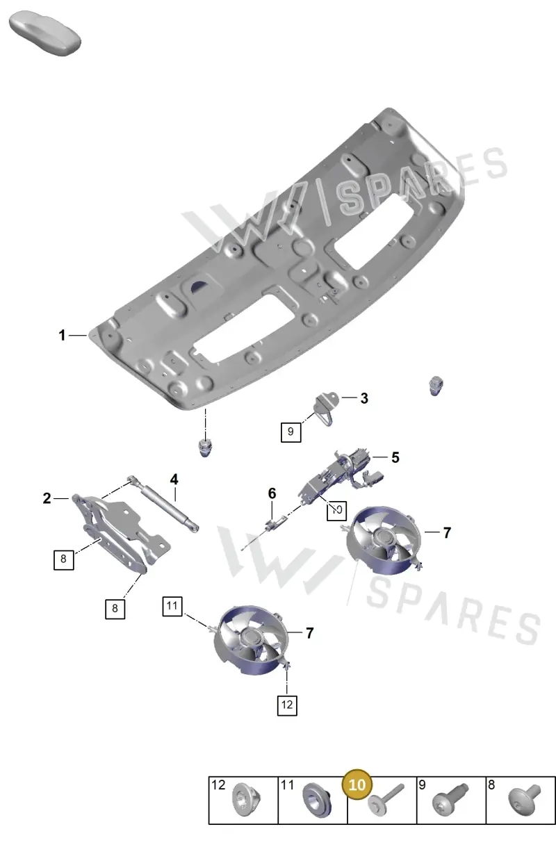 PAF108375 — Porsche 911 (2024-2025) diagram p63803100, position 10