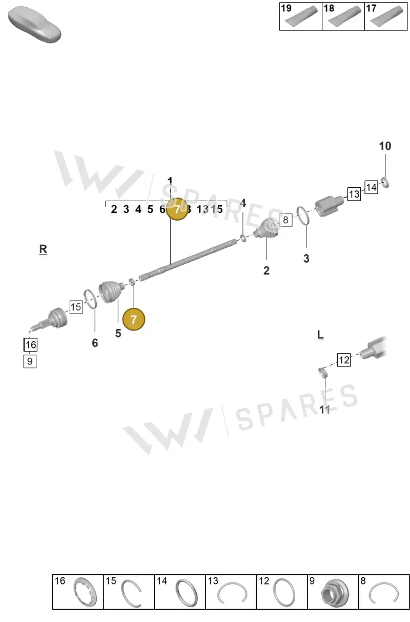 PAF108393 — Porsche Taycan Sport Turismo (2019-2024) diagram p56401100, position 7