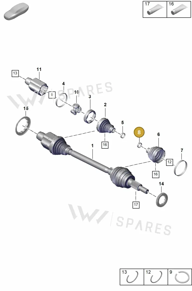 PAF108393 — Porsche Panamera (2020-2023) diagram p58401100, position 8