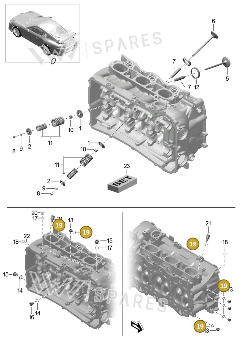 PAF108405 — Porsche 911 (2013-2020) diagram p41103005, position 19
