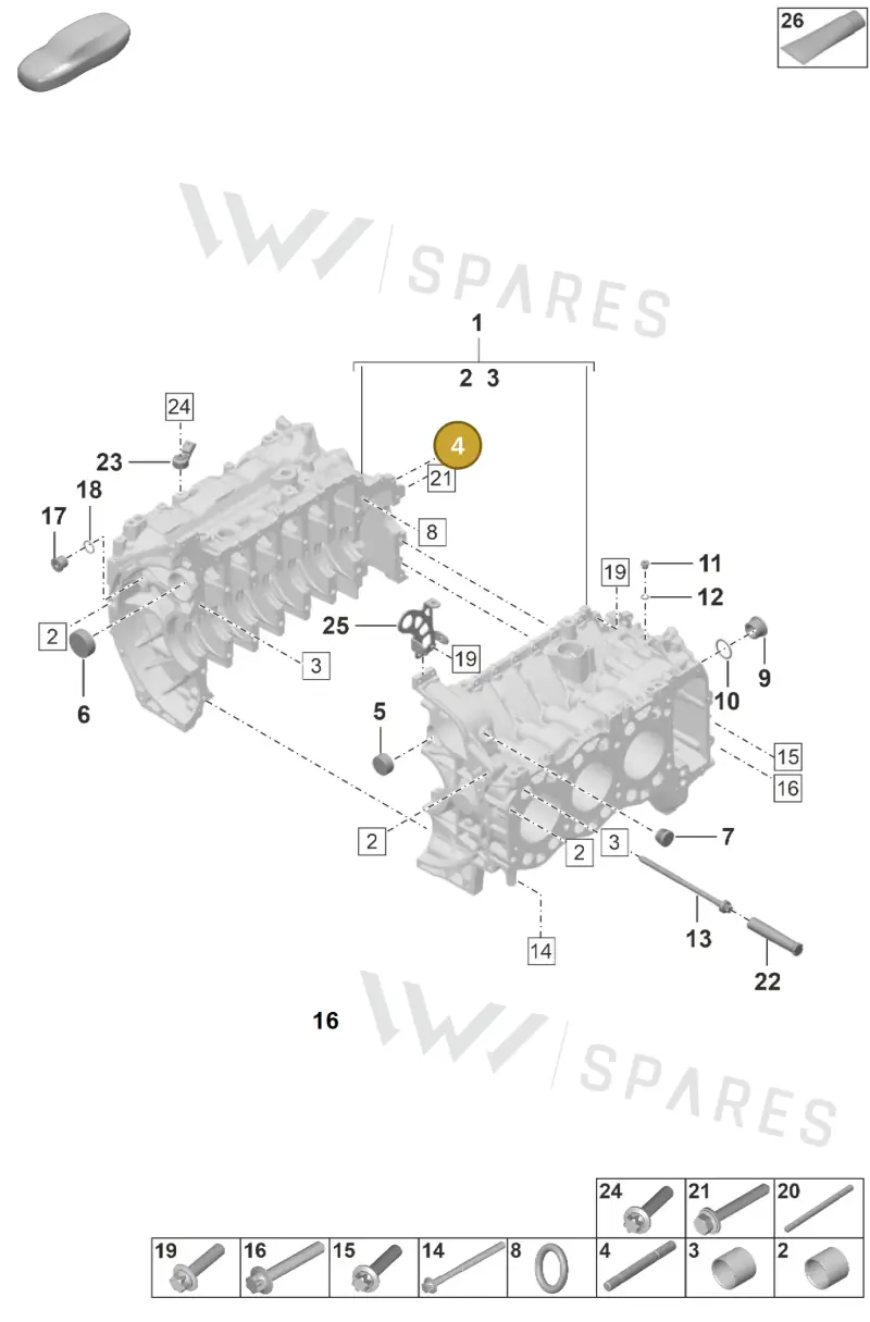 PAF108446 — Porsche 911 (2024-2025) diagram p53000002, position 4