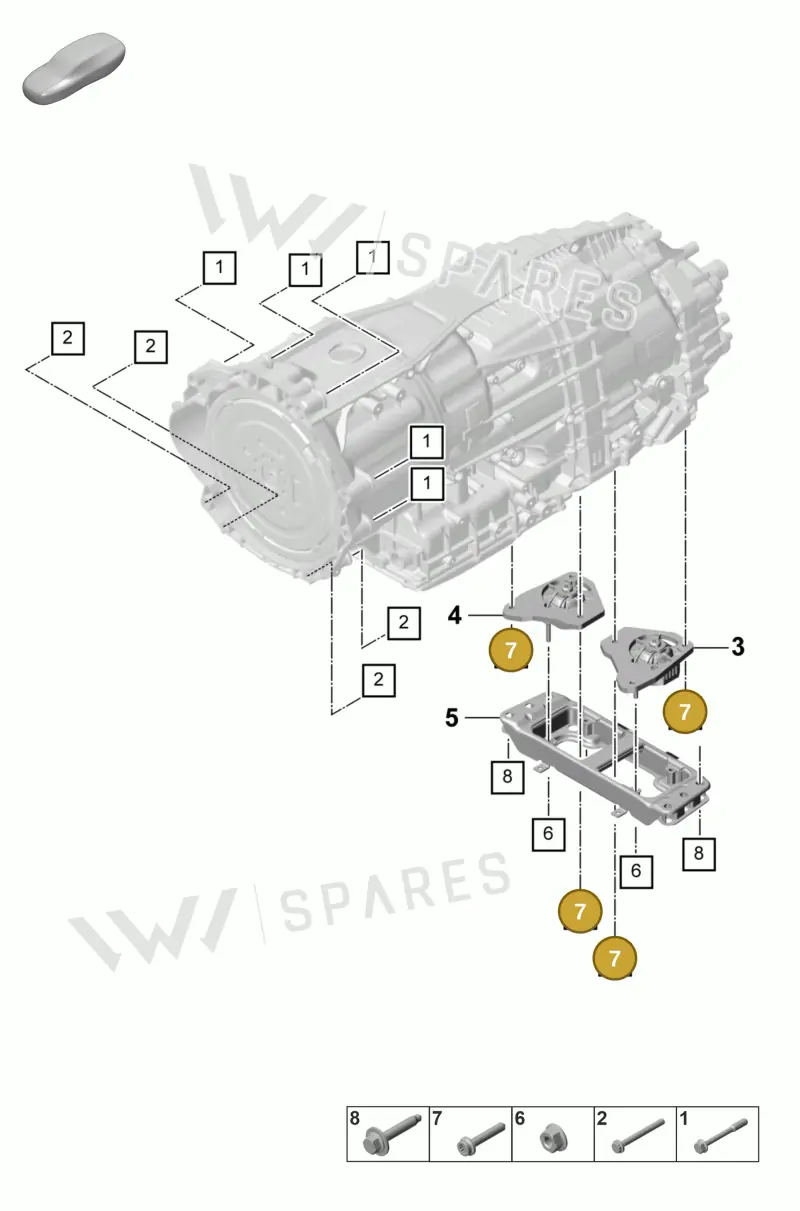 PAF108499 — Porsche Panamera (2020-2023) diagram p58306000, position 7
