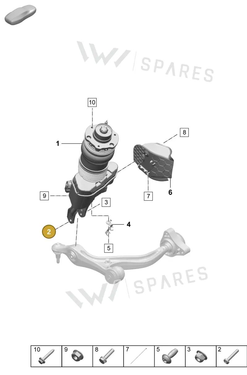 PAF108544 — Porsche Taycan Sport Turismo (2023-2025) diagram p64402000, position 2