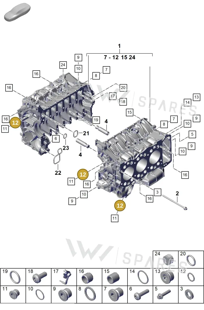 PAF108918 — Porsche 911 (2024-2025) diagram p63101150, position 12