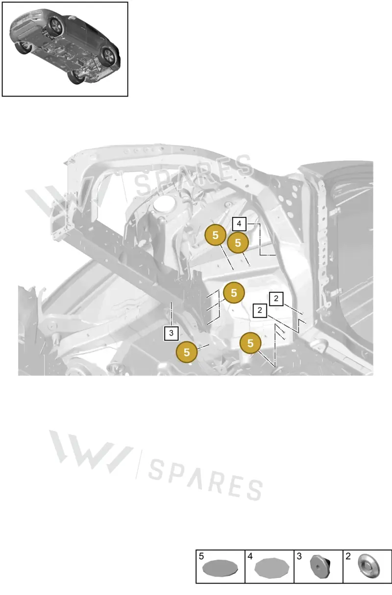 PAF44203000 — Porsche Cayenne Coupe (2023-2023) diagram p51806000, position 5