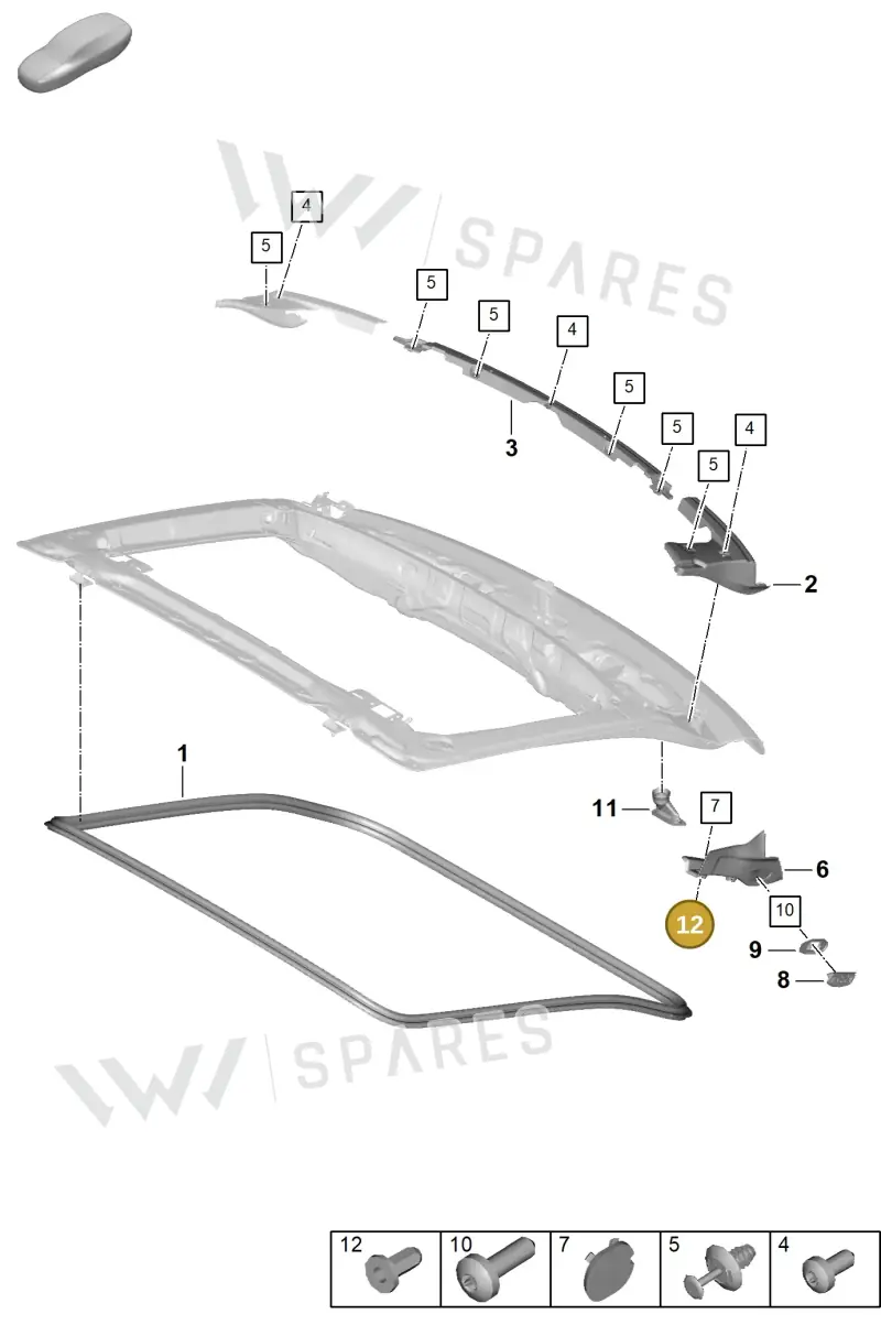 PAF906481 — Porsche Panamera (2023-2025) diagram p62803120, position 12