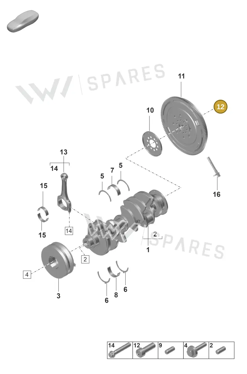 PAF906651 — Porsche Panamera (2023-2025) diagram p58102000, position 12