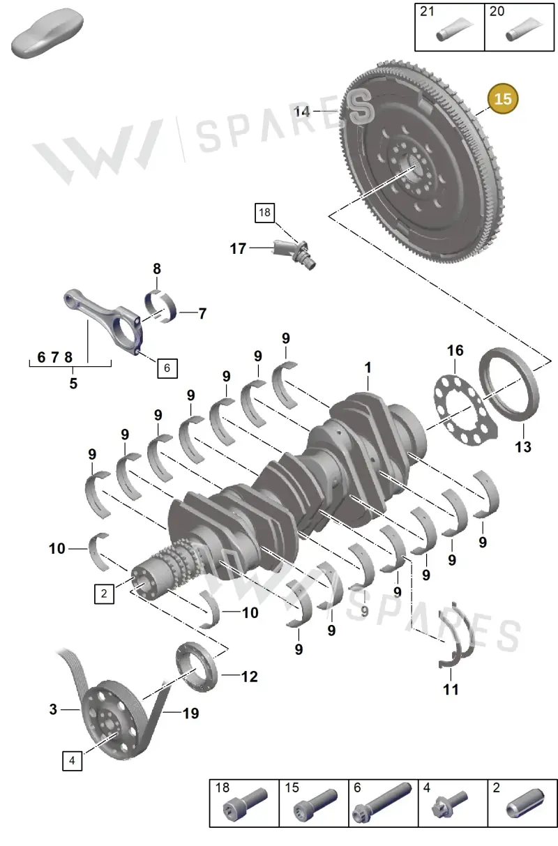 PAF906651 — Porsche 911 (2021-2022) diagram p59102000, position 15