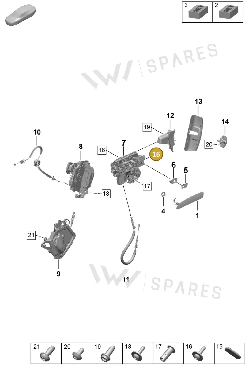 PAF907193 — Porsche Taycan Sport Turismo (2023-2025) diagram p64804200, position 15