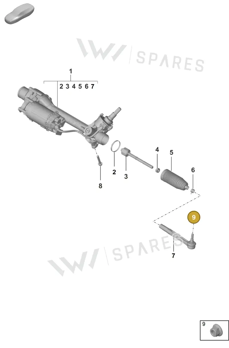 PAF908088 — Porsche 911 (2021-2022) diagram p53403000, position 9