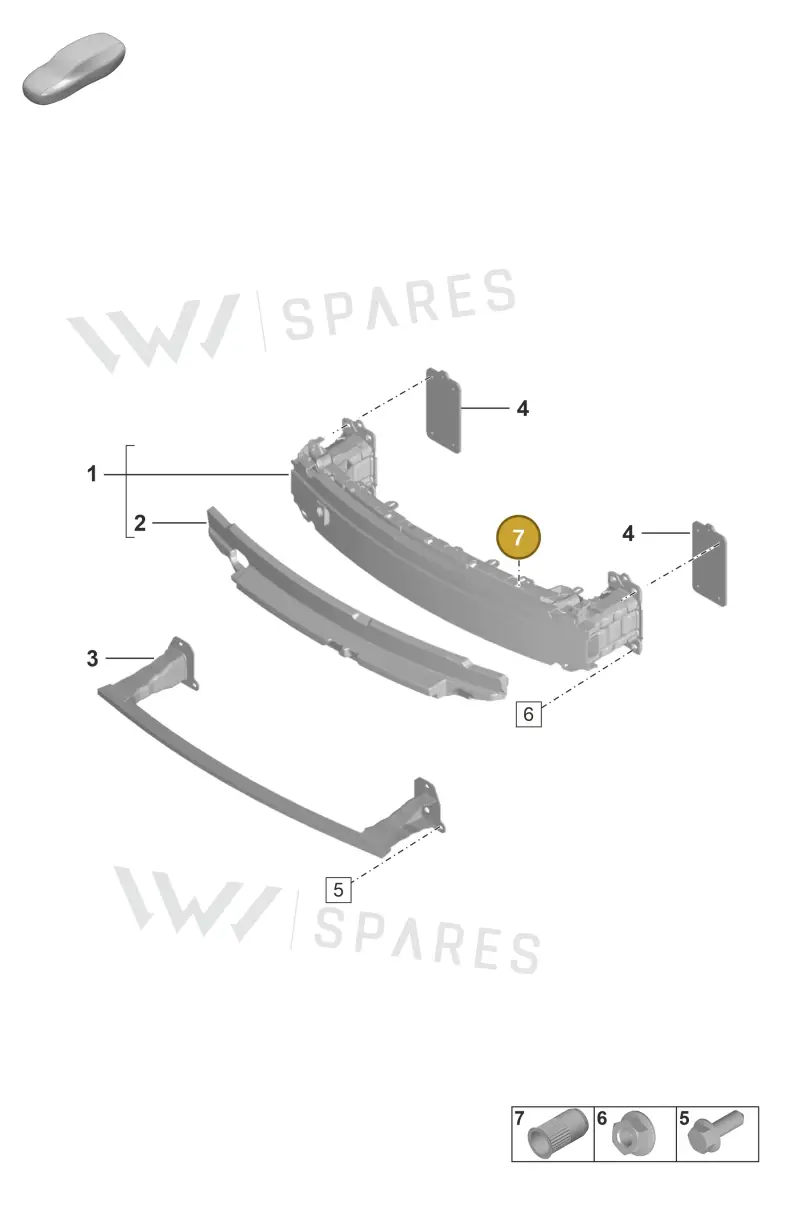 PAF908594 — Porsche 911 (2018-2024) diagram p53802400, position 7