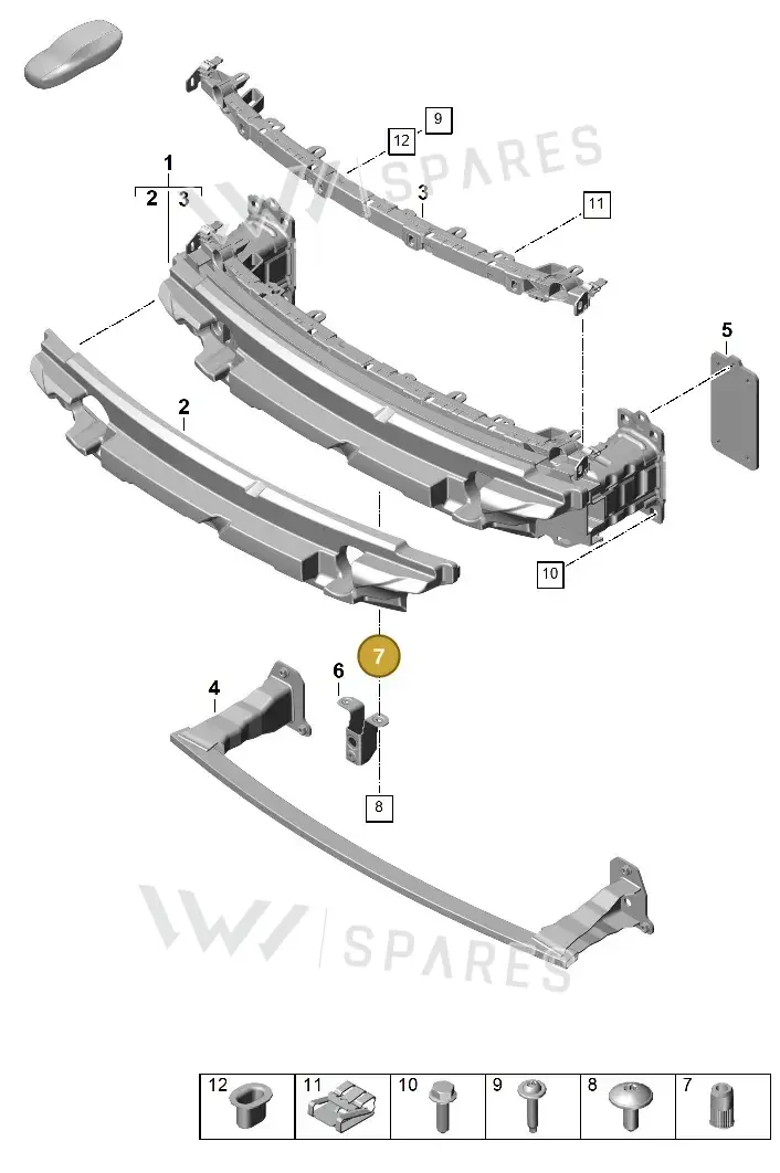 PAF908594 — Porsche 911 (2024-2025) diagram p63802400, position 7