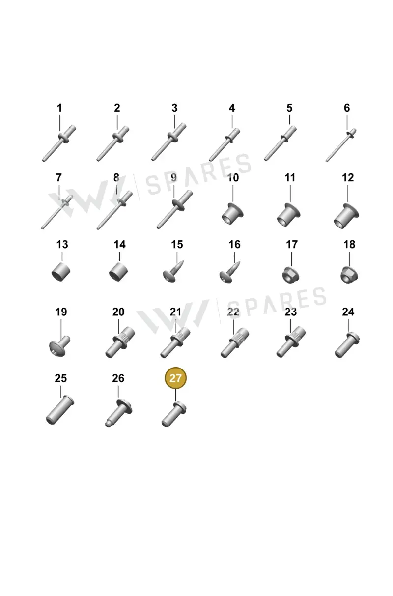 PAF908895A — Porsche Macan (2024-2024) diagram p61801005, position 27