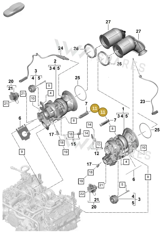 PAF908946 — Porsche Panamera (2023-2025) diagram p58202010, position 11