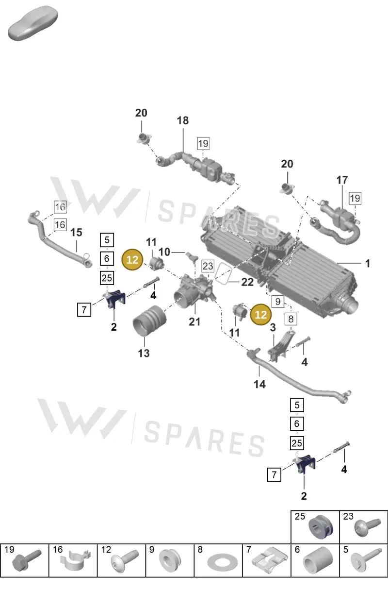 PAF909059A — Porsche 911 (2018-2024) diagram p53107200, position 12