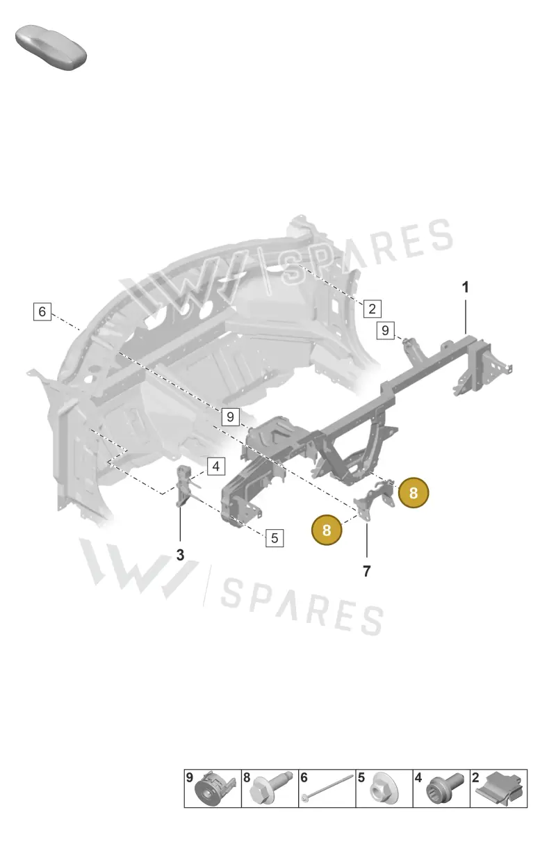 PAF909218 — Porsche 911 (2018-2024) diagram p53809200, position 8