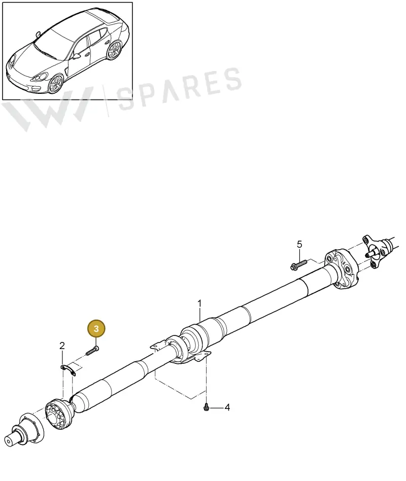 PAF909417 — Porsche Panamera (2009-2016) diagram p35305020, position 3