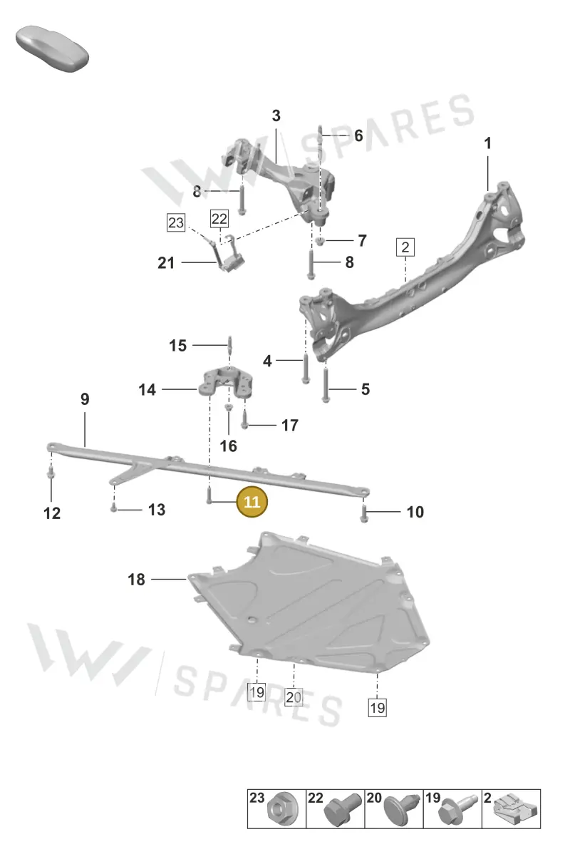 PAF909417 — Porsche 911 (2018-2024) diagram p53501005, position 11