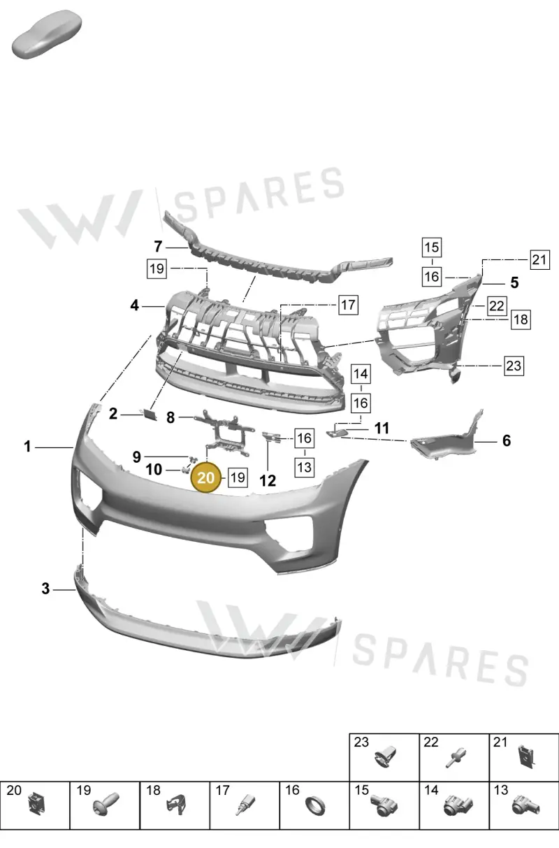 PAF909591 — Porsche Macan (2024-2024) diagram p61802000, position 20