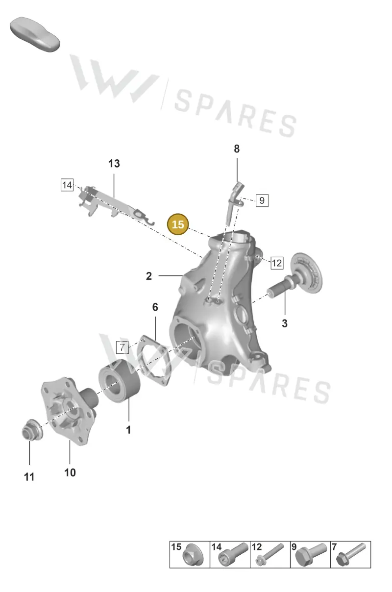 PAF909664 — Porsche 911 (2018-2024) diagram p53401005, position 15