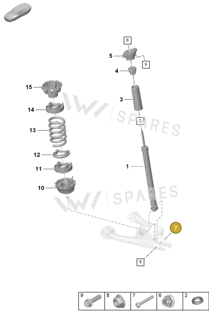 PAF910021 — Porsche Taycan Sport Turismo (2019-2024) diagram p56502010, position 7