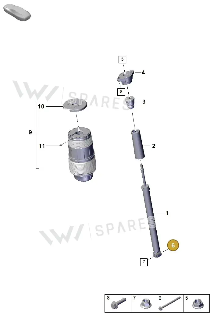 PAF910021 — Porsche Panamera (2023-2025) diagram p62502000, position 6