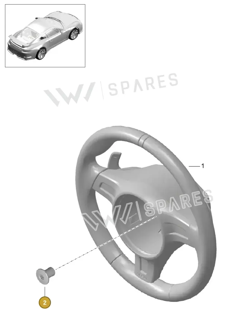 PAF910207 — Porsche 911 (2013-2020) diagram p41403004, position 2