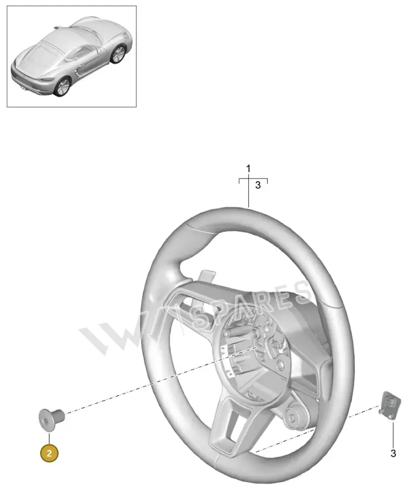 PAF910207 — Porsche Cayman (2016-2019) diagram p50403050, position 2