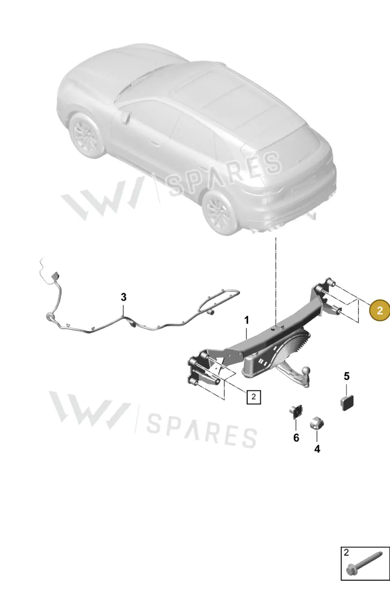 PAF91039802 — Porsche Cayenne (2017-2023) diagram p51002000, position 2